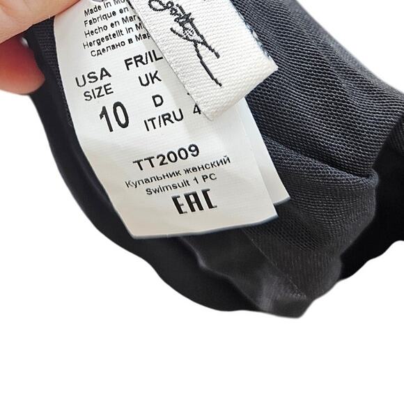 NEW Profile Gottex 10 Navy Blue One Piece Swimsuit Beach Pool Classic Coastal - Picture 3 of 4